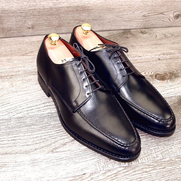 * NIB * $395 Allen Edmonds POWELL Derby 10 D Black * add $15 new Cedar Trees